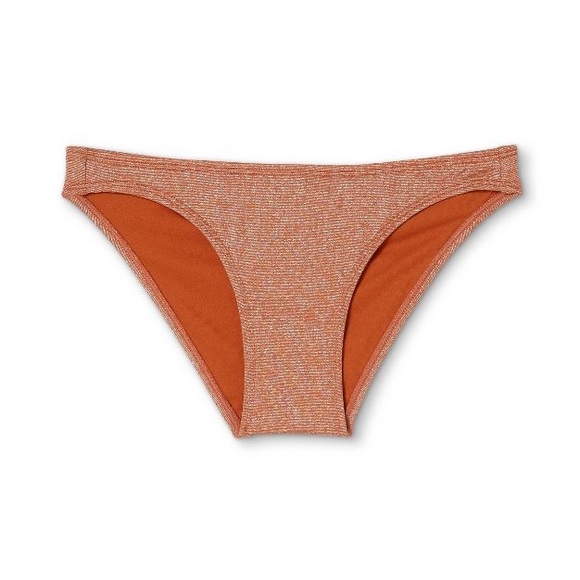 New Xhilaration Copper Metallic Texture Underwire + Cheeky Bikini Set - Picture 8 of 11